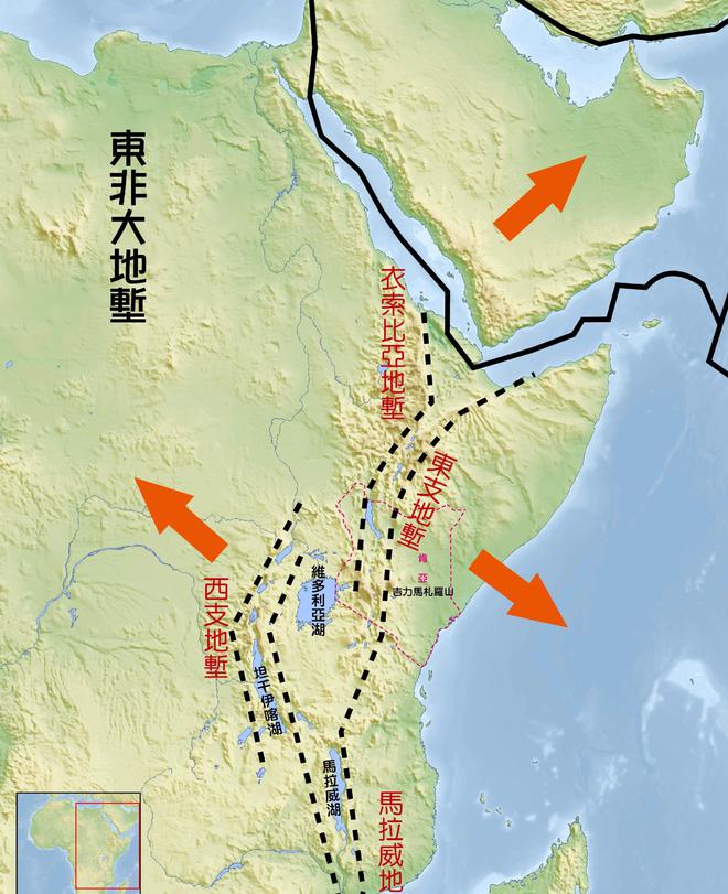 地球大陆正在分裂？一片新海洋正孕育而生或许将形成第八大洲(图2)