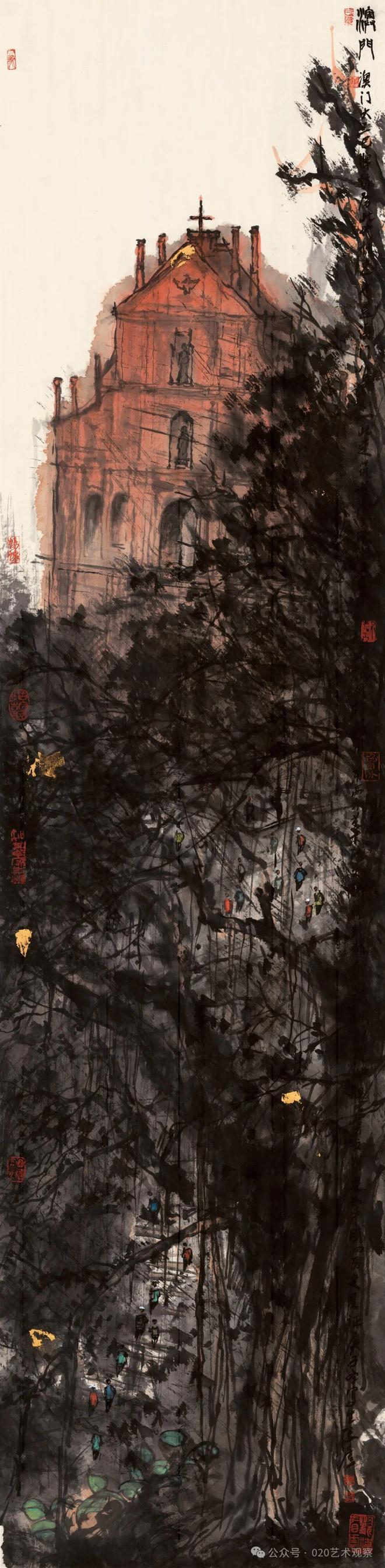 展讯丨墨润海丝路：中国澳门至泰王国湄南河——张彦水墨写生作品展(图1)