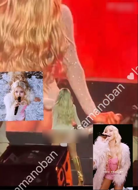 Lisa西班牙演唱会疑似下半身穿肉色丁字裤对观众疯狂抖动臀部(图1)