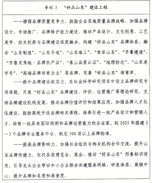 省委、省政府印发《山东省质量强省建设纲要(图3)